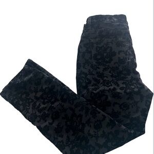 Floral Black Women's Jeans